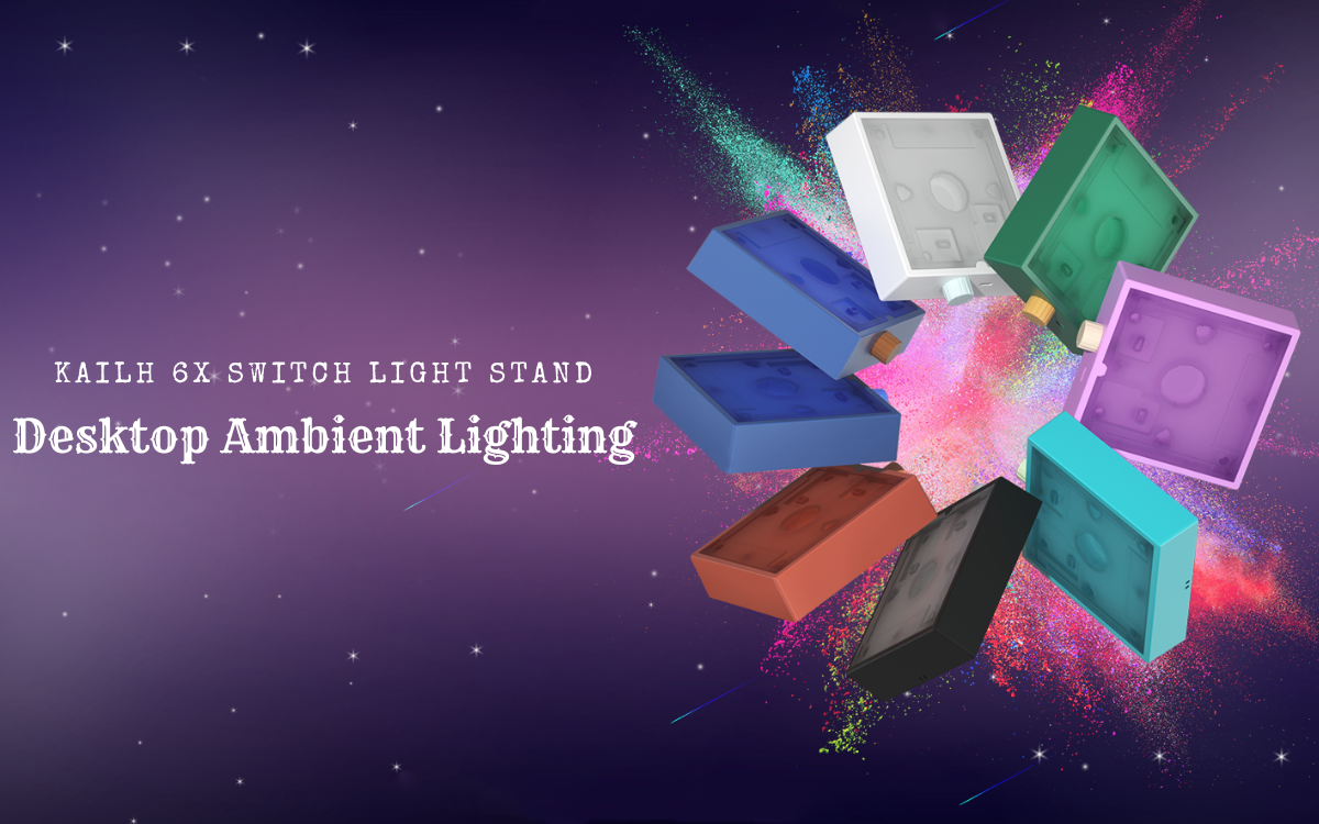 Six-fold switchs lamp base ambience brings infinite imagination!