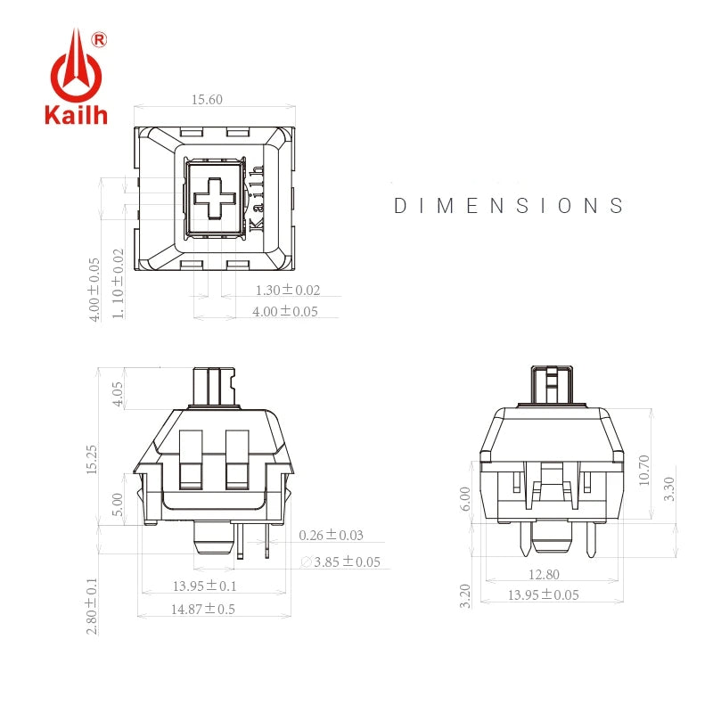 Kailh Polia switch Game Machine Keyboard DIY Switch RGB/SMD MX Switches Advance Tactile 3ins