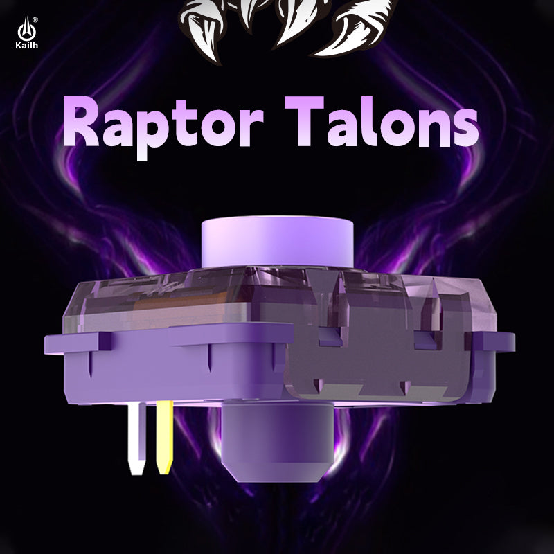 Kailh Purple Iris Linear Fast Actuation Silent Switches Raptor Series Compatible with HITBOX Low Profile Keyboards