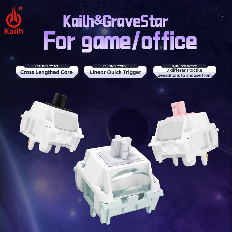 Kailh Gravity Star Series Abstruse Star Switch Star Powder Switch Star Ink Switch Linear Fast Trigger 3 Handfeels Switches