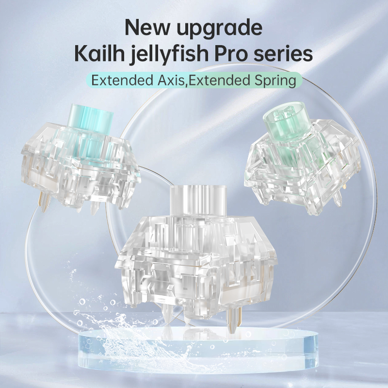 Kailh Box Jellyfish PRO Mechanical Keyboard Switch Full Transparent RG
