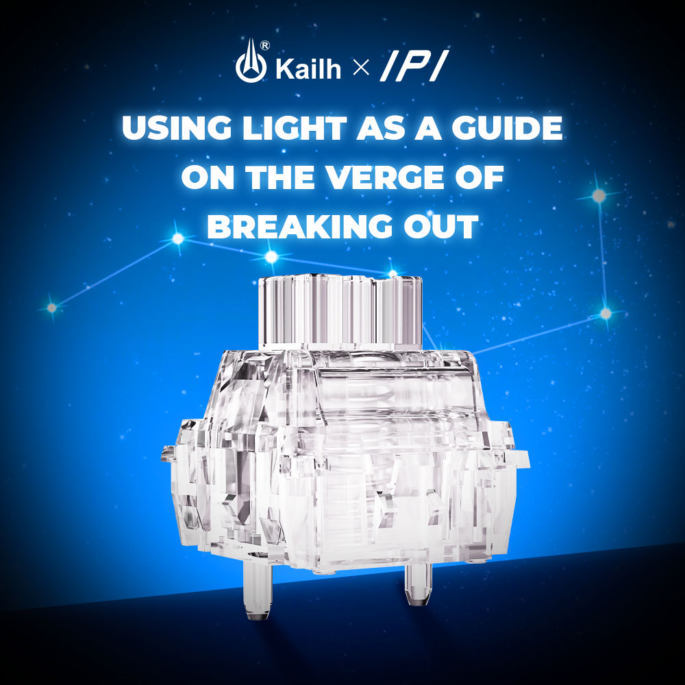 Kailh x IPI FLASH75 Beidou Magnetic Switch – Transparent, 7‑Stage Adjustable, Hi‑Fi Sound, 100M Clicks