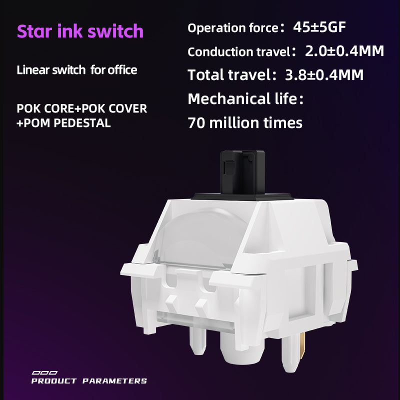 Kailh Gravity Star Series Abstruse Star Switch Star Powder Switch Star Ink Switch Linear Fast Trigger 3 Handfeels Switches