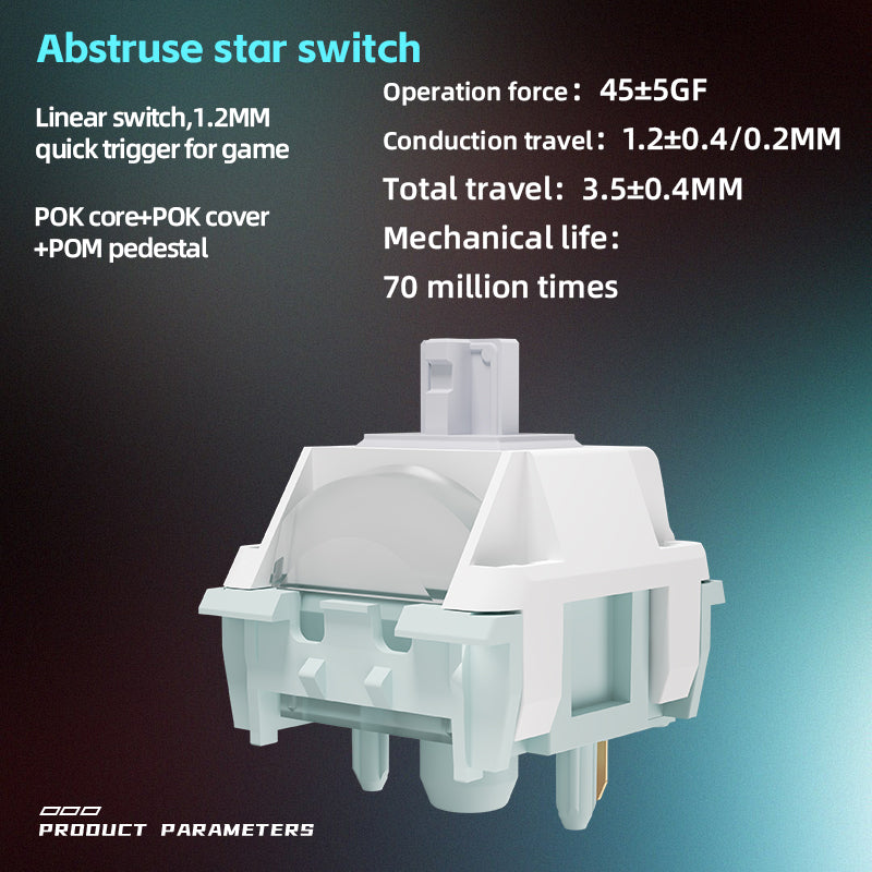 Kailh Gravity Star Series Abstruse Star Switch Star Powder Switch Star Ink Switch Linear Fast Trigger 3 Handfeels Switches