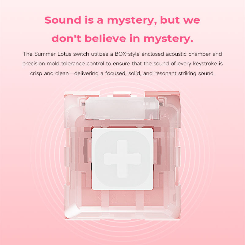 Kailh Lotus Switch – 42gf Light Tactile, POM Stem, IP54 Dustproof, Hot-Swappable Mechanical Keyboard Switch