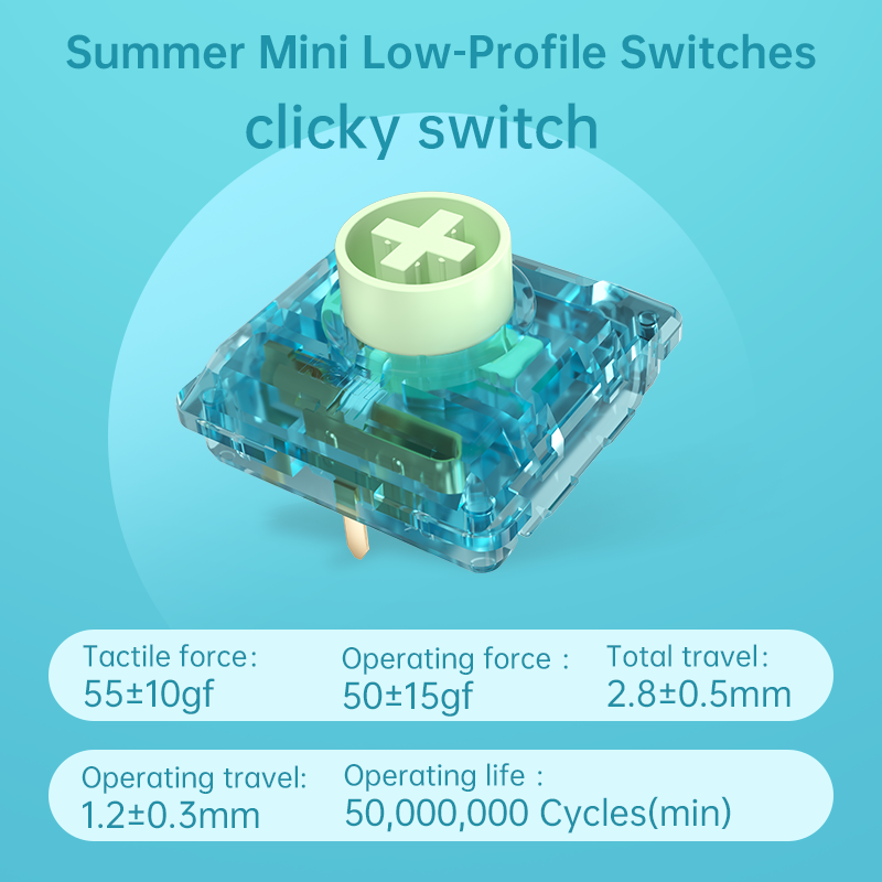Kailh Four Seasons Series Mini Low-Profile Switches