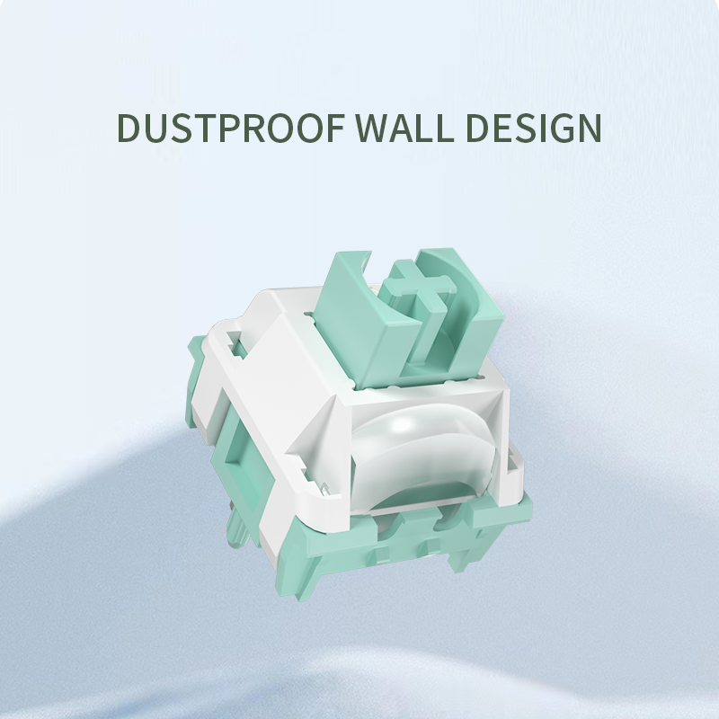 kailh cool mint v2 Switch Linear Quick Conduction Ice peak Silver Mechanical Keyboard Switch for Game