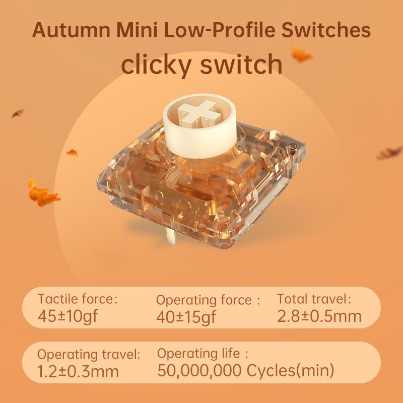 Kailh Four Seasons Series Mini Low-Profile Switches