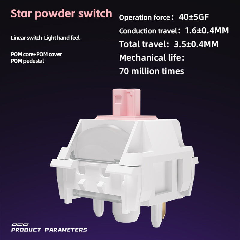 Kailh Gravity Star Series Abstruse Star Switch Star Powder Switch Star Ink Switch Linear Fast Trigger 3 Handfeels Switches