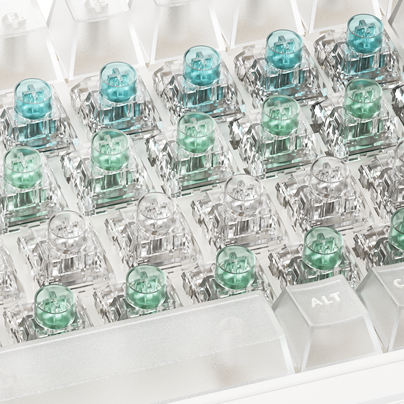 Kailh Box Jellyfish PRO Mechanical Keyboard Switch Full Transparent RGB Mechanical Bixia Glaze Mengling Linear Tactile
