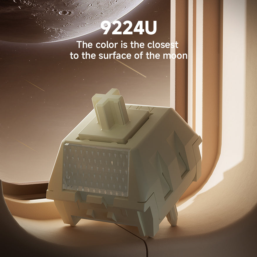Kailh Official BOX Lunar Switch Slope-surfaced Light Pipe HI-FI Sound Cross Stem Upgraded 5-pin Base Smooth in Handfeel