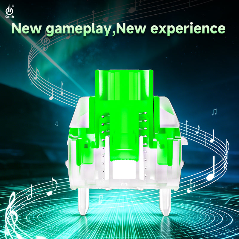 Kailh New Product - Aurora Series Magnetic Switch | Dual Light-Guiding Pillars | HIFI Smooth Magnetic Gaming Switch | Three-Color Aurora Magnetic Switch with Flowing Soft Light