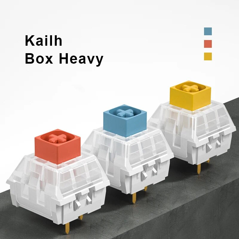 Kailh Box Heavy Switch Pressure Feeling Translucency RGB DIY Mechanical Keyboard Switch Compatible Cherry MX RGB Clicky Linear