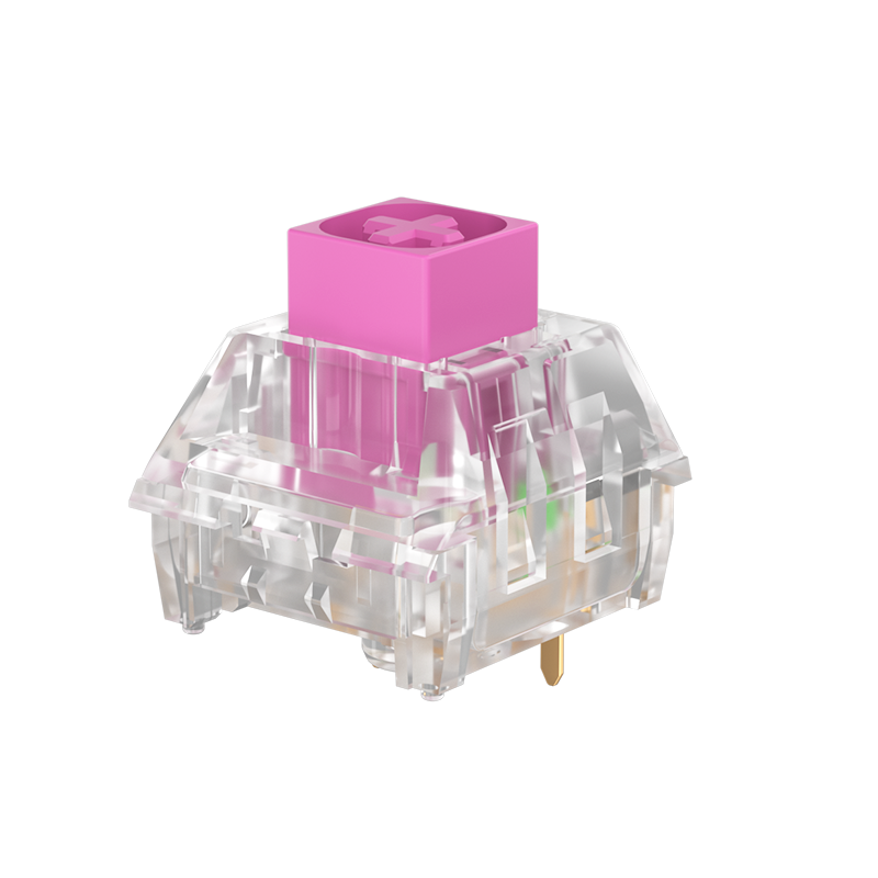 Kailh Box Crystal Pink Switch Mechanical Keyboard Switch Customized Clicky Switches for RGB Player