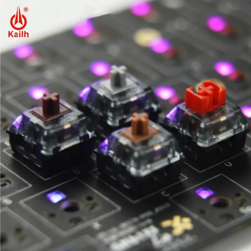 Kailh – interrupteur à clavier Super rapide, cuivre/argent/marron/rouge, interrupteur mécanique Pro SMD RGB 3 broches 