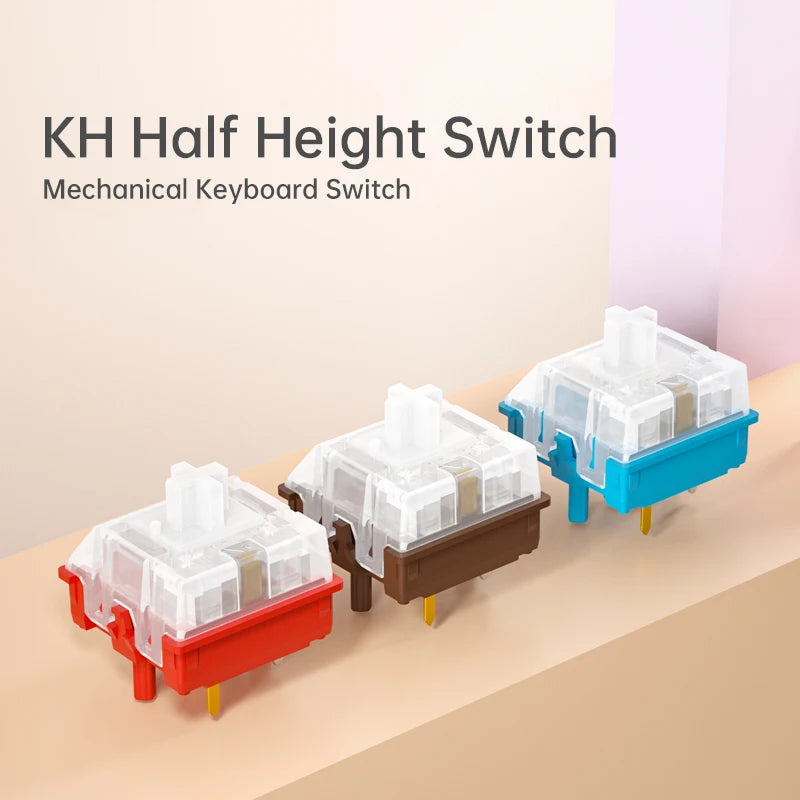 Kailh Half Height Red Blue 2 Colors Switch 5Pins 50M Long Life for Mechanical Keyboard LT Traditional Switch