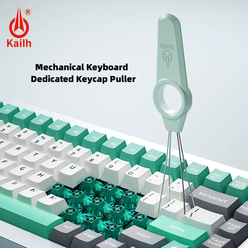 Kailh – extracteur de capuchons de touches, bleu, vert, rose, 3 couleurs, outil de retrait de clavier mécanique, remplacement 