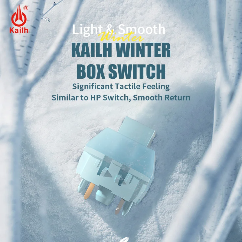Kailh Box Winter Switch IP54 Waterproof and Dustproof Advance Tactile Feel Light Pipe
