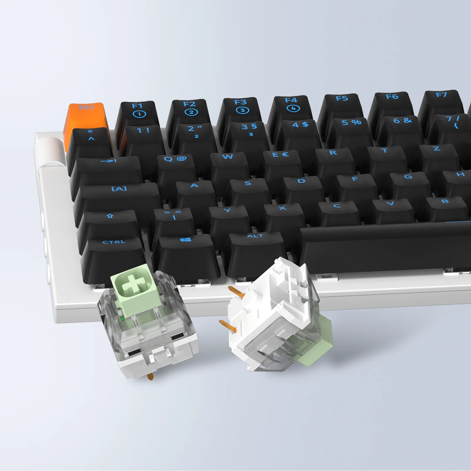 Kailh Box – interrupteur clavier Jade bleu marine, 3 broches, étanche IP56, Compatible avec les commutateurs Cherry MX Clicky 