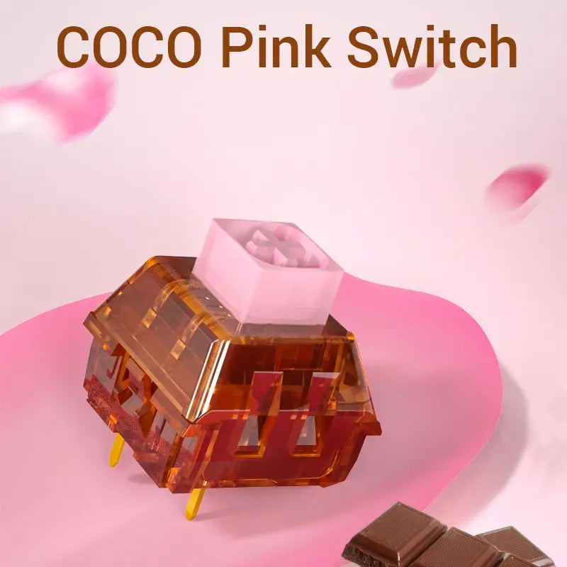 Kailh Coco Pink Switch DIY Game Mechanical Keyboard Box Switches RGB/SMD Linear