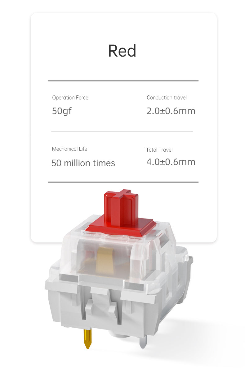 Kailh Mechanical Keyboard Switch Office 3Pins Switches Keyboard Accessories Clicky Linear Tactlie Switches