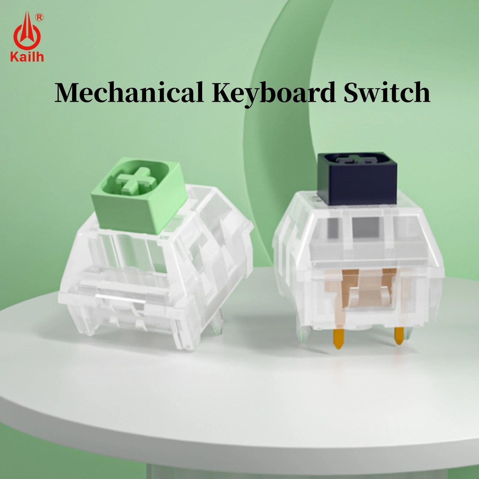 Kailh Crystal Jade Navy Blue Keyboard Switch Heavy Handfeel Mechanical 3Pins Switches Compatible Cherry