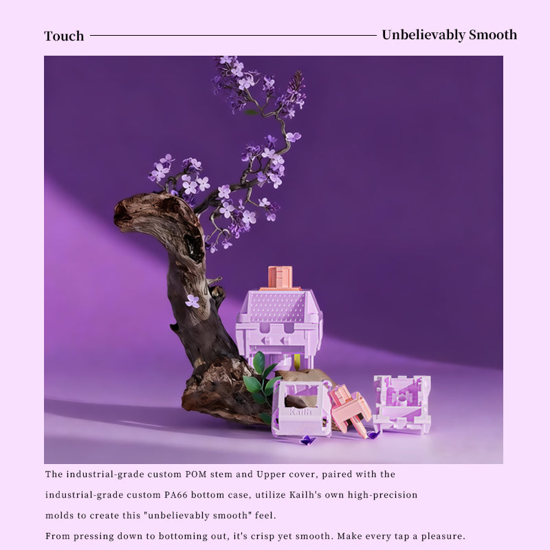 Kailh Kaihua & Tansen MX Lilac Switch RP Mechanical Keyboard Switch Five-Pin Linear Smooth Fast Trigger Keyboard Switch