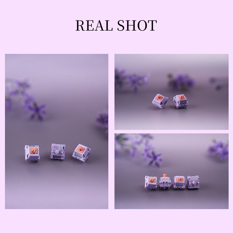 Kailh Kaihua & Tansen MX Lilac Switch RP Mechanical Keyboard Switch Five-Pin Linear Smooth Fast Trigger Keyboard Switch