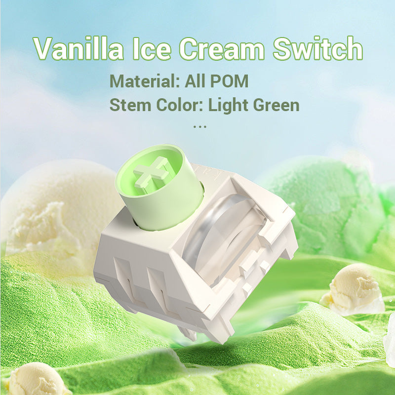 kailh vanilla ice cream switch all pom linear switch