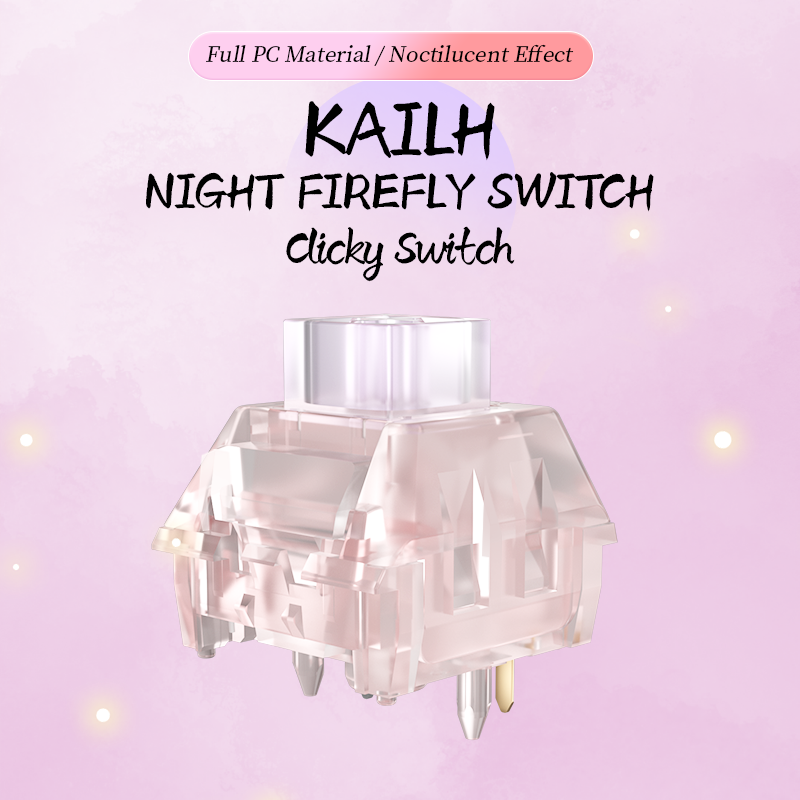 Kailh Box Night Firefly Keyboard Switch Customized Fluorescent Luminescent Clicky Mechanical Switches