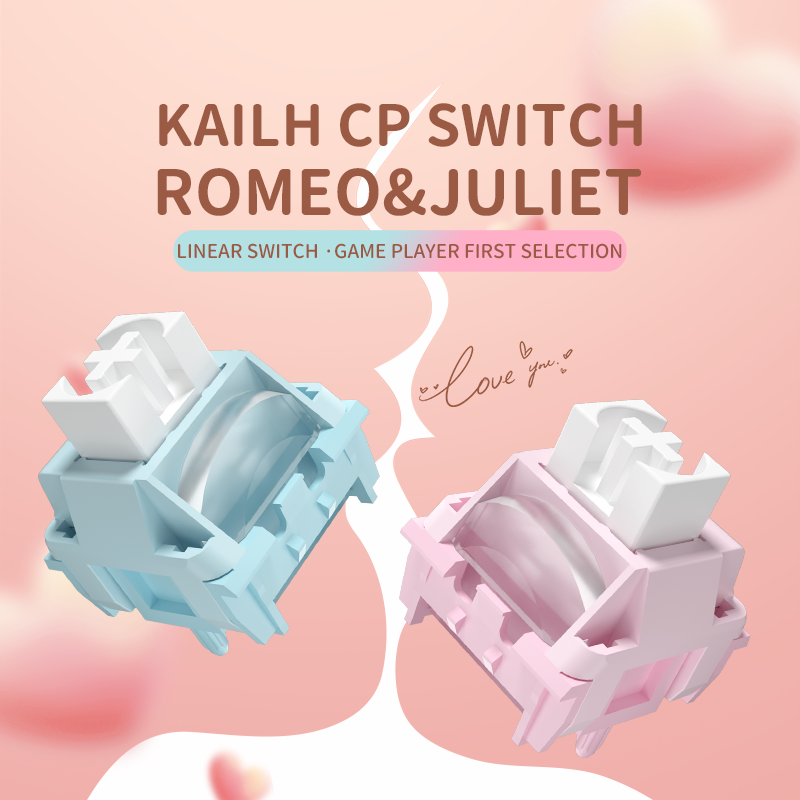 Kailh Linear CP Keyboard Switch Pom Speed Gaming Switches MX Smooth Lengthening Switch