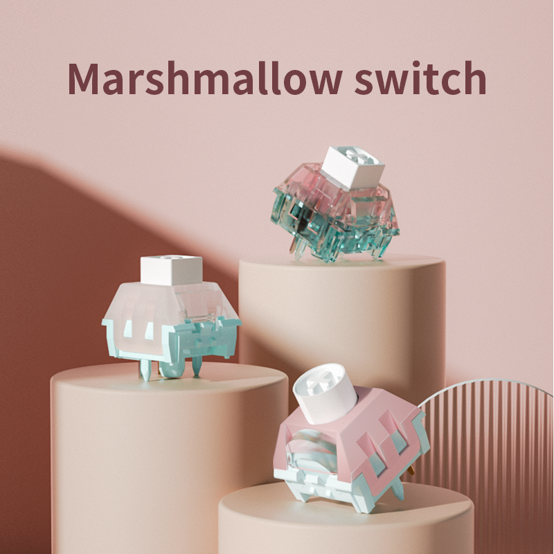 Kailh Box Marshmallow Switch Mechanical Keyborad Switch Linear Advance Tactile Cilcky Switches Highly Smooth DIY