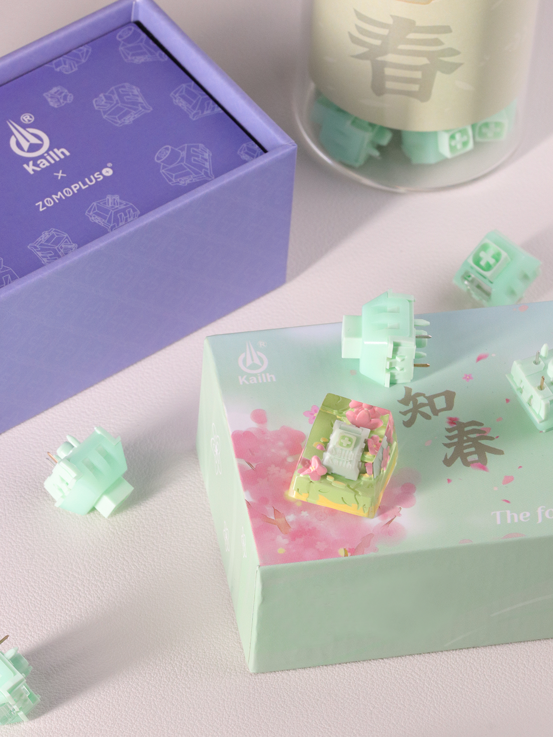 Kailh ZOMOPLUS Keycap la série limitée de connaissances des quatre saisons printemps été automne hiver Keycap 