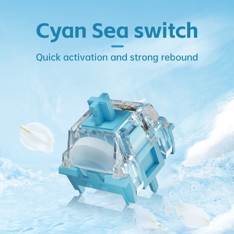 Kailh Cyan Sea Switch Quick activation and strong rebound