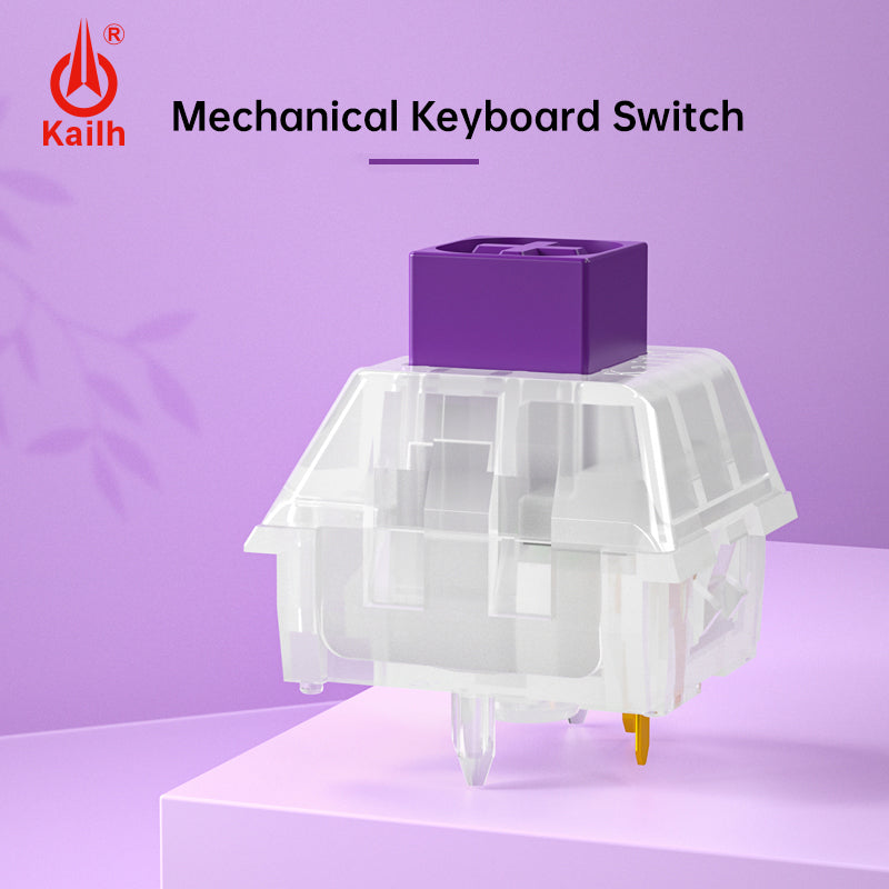Kailh Crystal Royal Purple DIY Mechanical Keyboard Switches Dustproof IP56 Waterproof Tactile 5Pins Keyboard Switch