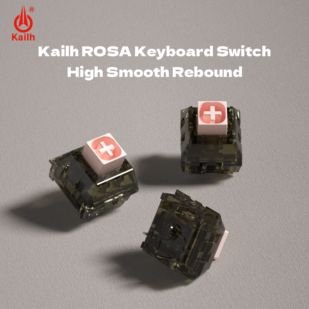 Kailh Box Rosa Switch Mechanical Keyboard Switch Linear Light Pressure 3Pins Switches for Game Office