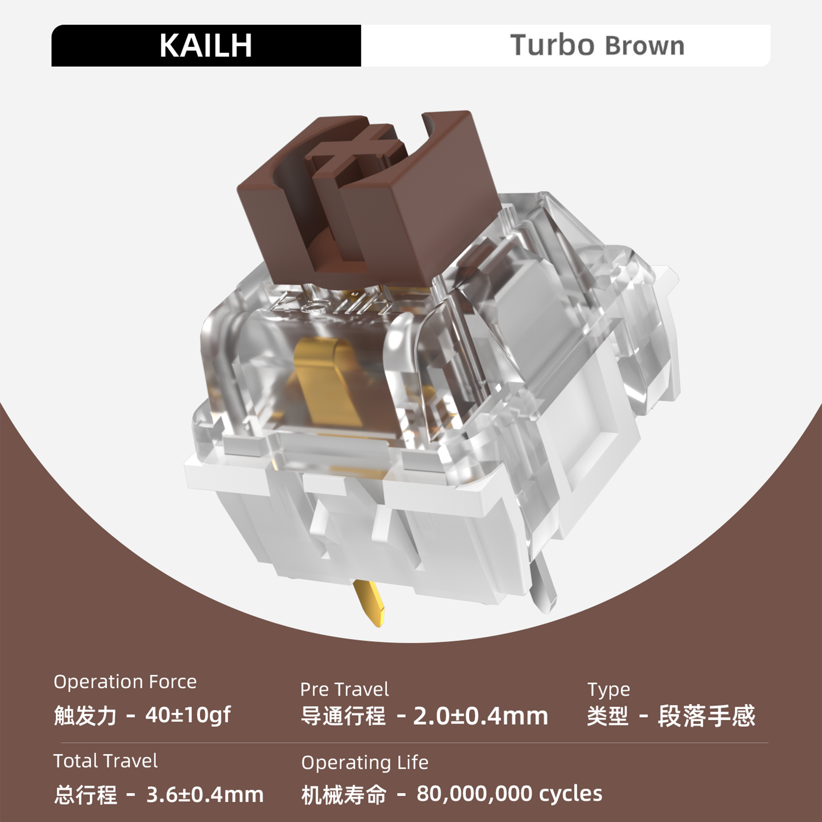 Kailh Turbo MX Keyboard Switch DIY Mechanical Switches Speed Linear Tactile Silent Keyboard Switch