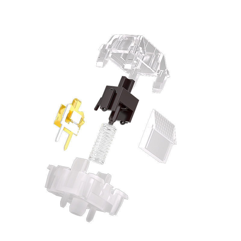 Kailh Silent Latte Switch Mechanical Keyboard Switches, MX Structure, Noise Reduction, Quiet Operation for Offices and Dormitories