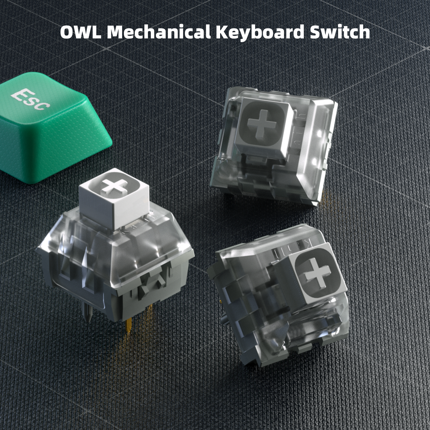 Kailh Box Owl White Switch Mechanical Keyboard Switch Waterproof and Dustproof