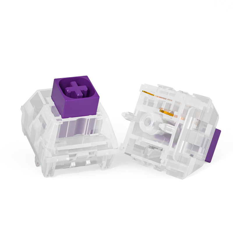 Kailh Crystal Royal Purple DIY Mechanical Keyboard Switches Dustproof IP56 Waterproof Tactile 5Pins Keyboard Switch