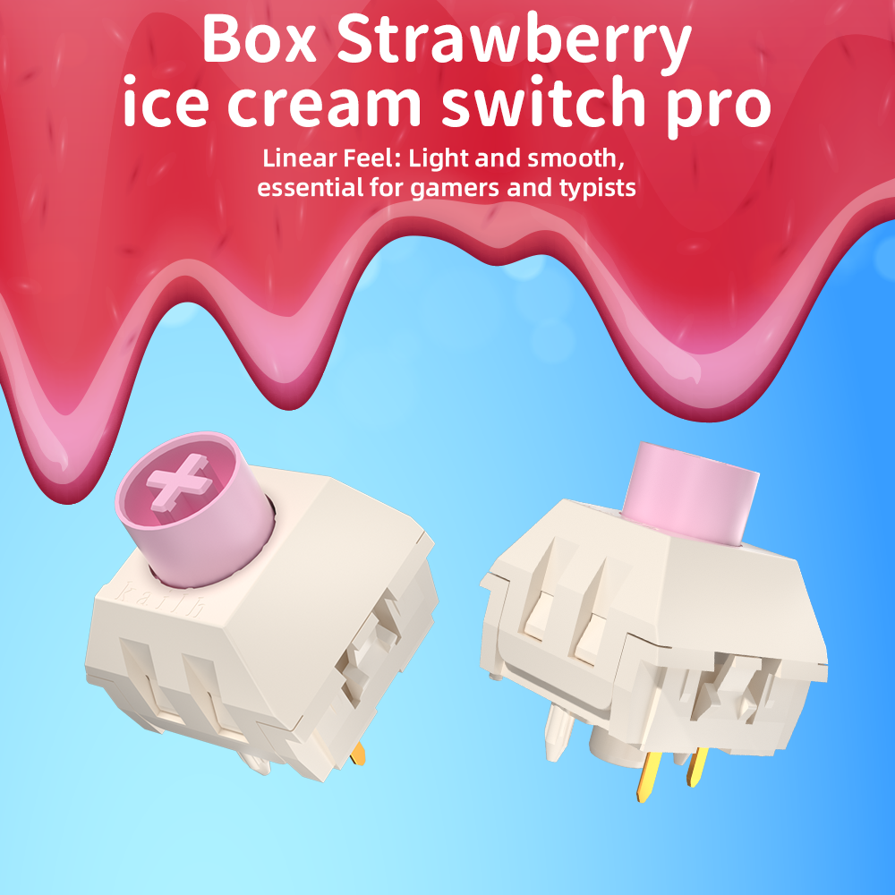 kailh box strawberry ice cream switch pro  linear switch