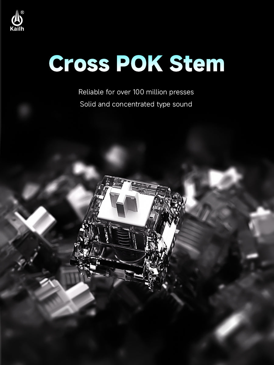 KAILH Jellyfish Magnetic Switch – Deep Sea Alert Series | Full‑Transparent, POK Stem, 100M Clicks, 0.01mm Precision & Blade‑Rail Smoothness