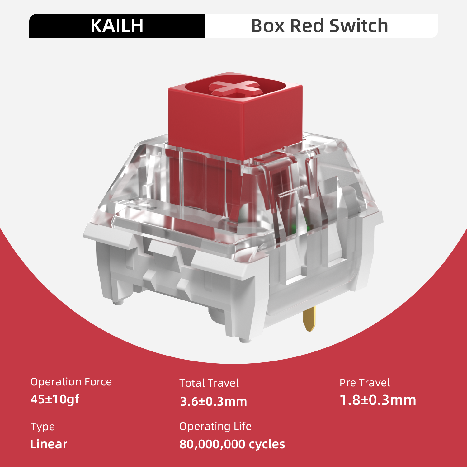 Kailh Box Keyboard Switch Clicky Linear Tactile RGB SMD Switch For DIY Mechanical Keyboard MX Switches