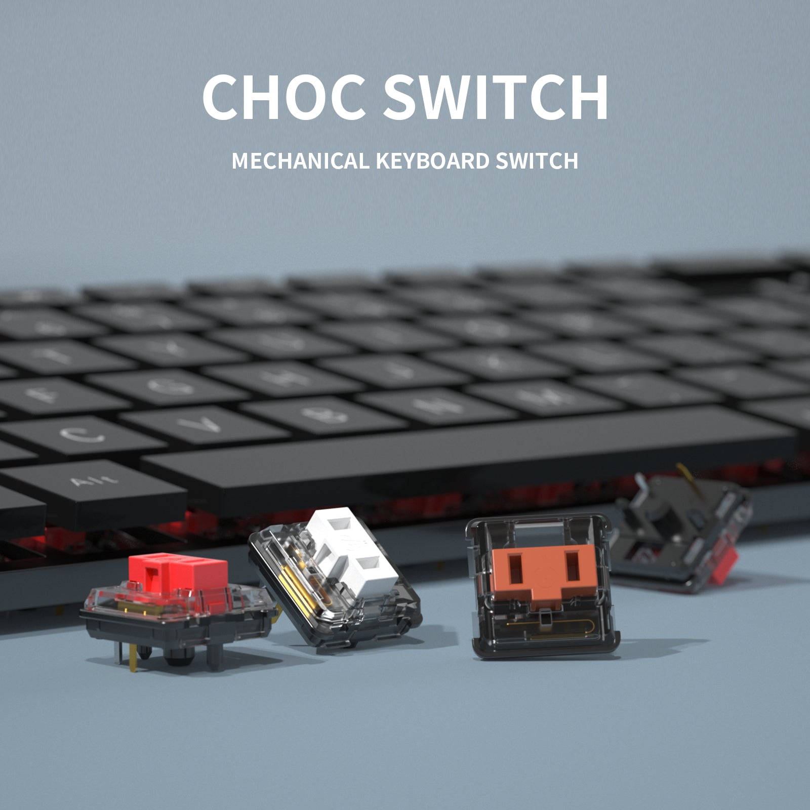 Kailh Low Profile Mechanical Keyboard Switch Brown Red White Switch For DIY Gaming Keyboard MX Switches