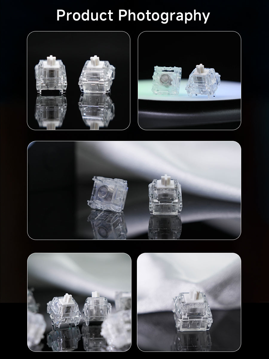 KAILH Jellyfish Magnetic Switch – Deep Sea Alert Series | Full‑Transparent, POK Stem, 100M Clicks, 0.01mm Precision & Blade‑Rail Smoothness