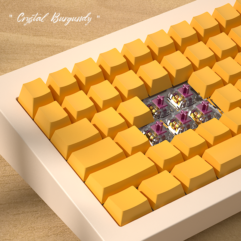 Kailh Crystal Burgundy Pro commutateur linéaire pour claviers mécaniques MX Switch DIY 