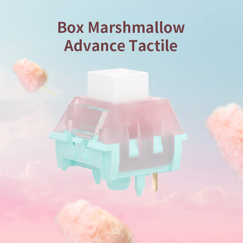 Kailh Box Marshmallow Switch Mechanical Keyborad Switch Linear Advance Tactile Cilcky Switches Highly Smooth DIY