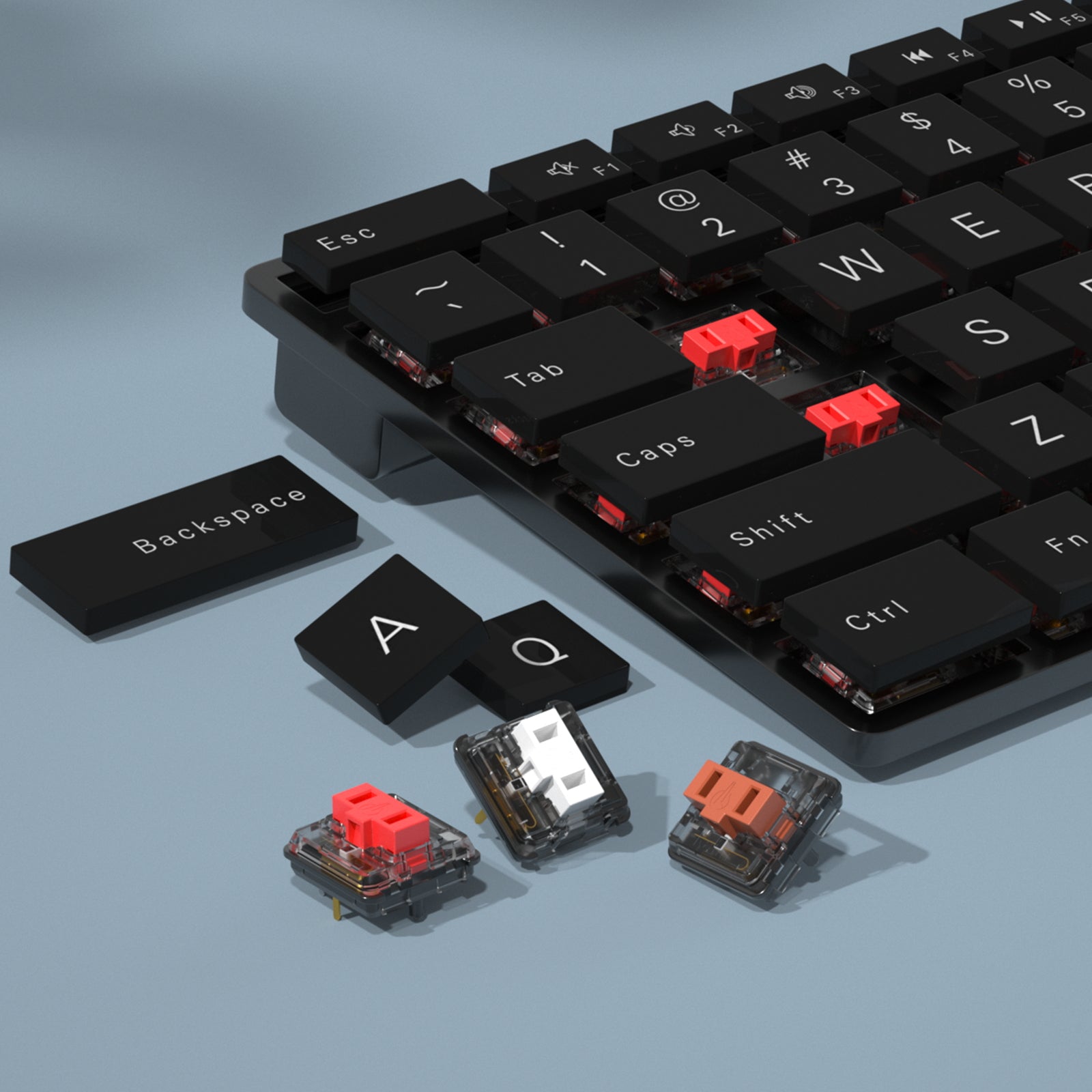 Kailh commutateur de clavier mécanique à profil bas commutateur marron rouge blanc pour clavier de jeu bricolage commutateurs MX 