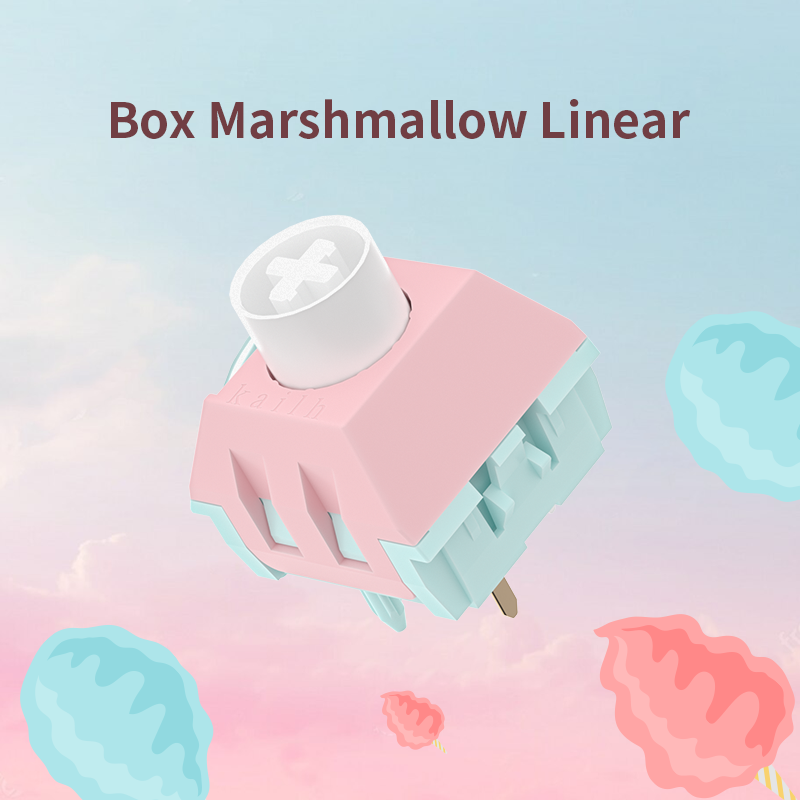 Kailh Box Marshmallow Switch Mechanical Keyborad Switch Linear Advance Tactile Cilcky Switches Highly Smooth DIY