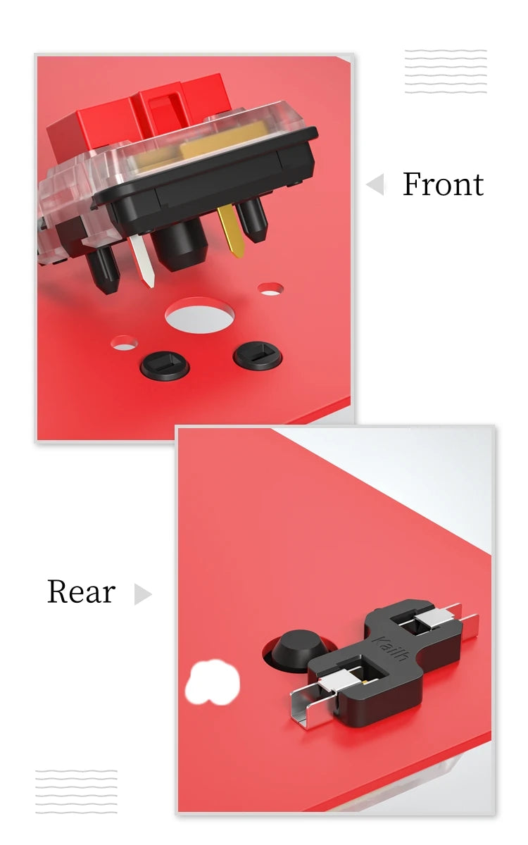 Kailh Mechnical Keyboard Switches Hot-swap PCB Socket DIY for 1350 Choc Low Profile Keyboard Switches